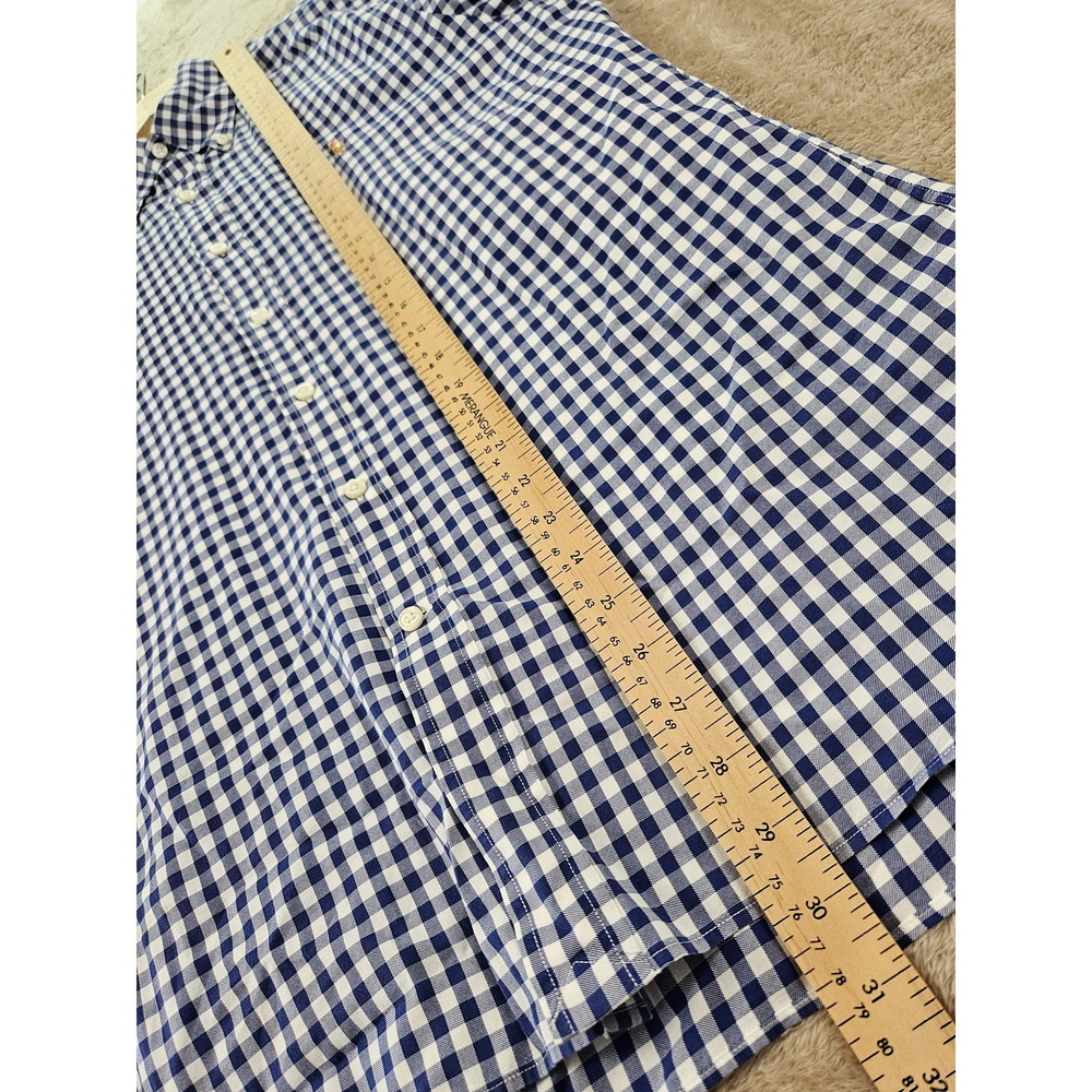 Ralph Lauren Slim Fit Gingham Oxford Shirt Plaid 100% Cotton Dress Shirt - Picture 8 of 10